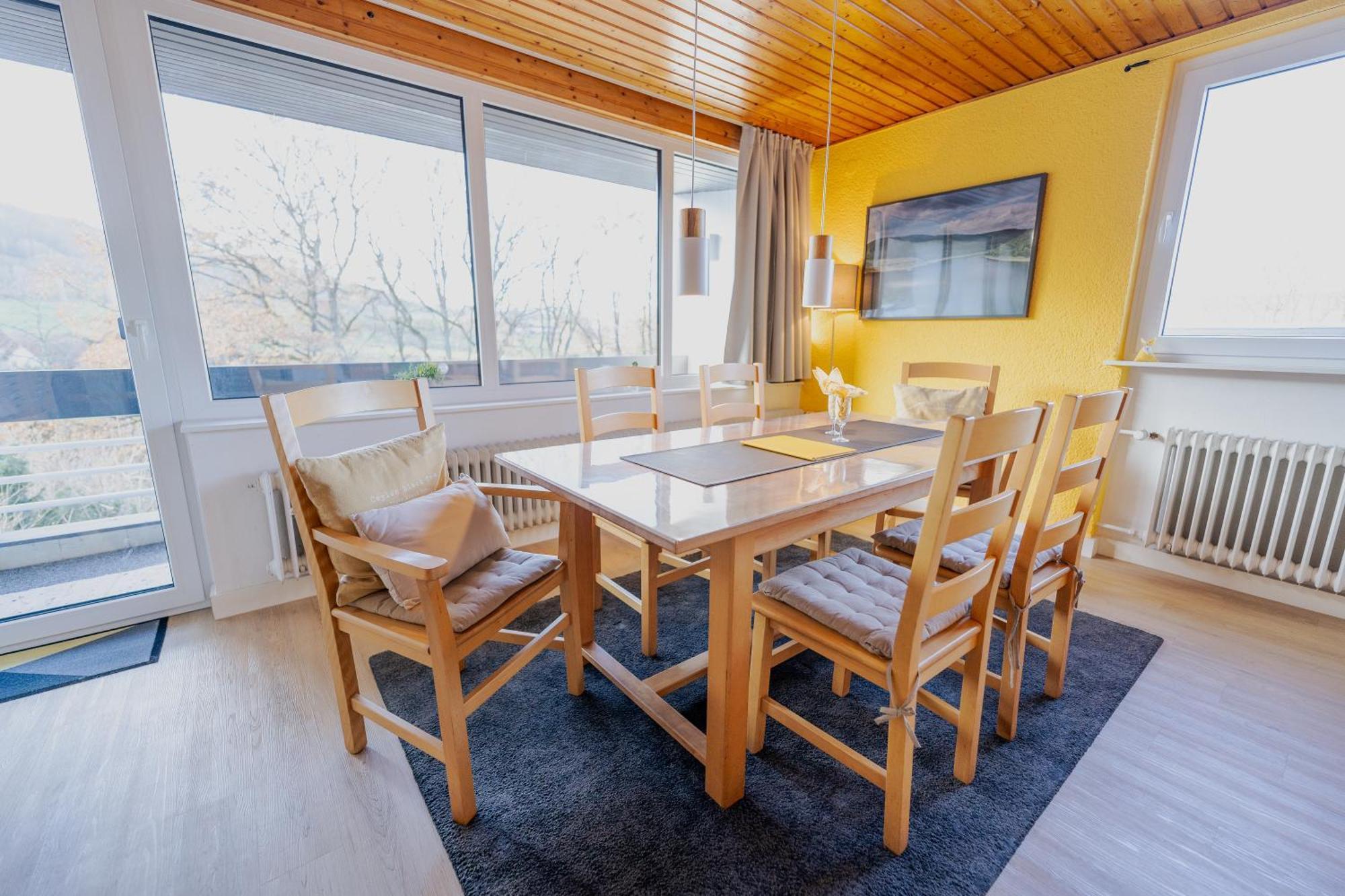 Ferienhaus Schoene Aussicht Ferienwohnung Gelb Hemfurth-Edersee Eksteriør bilde
